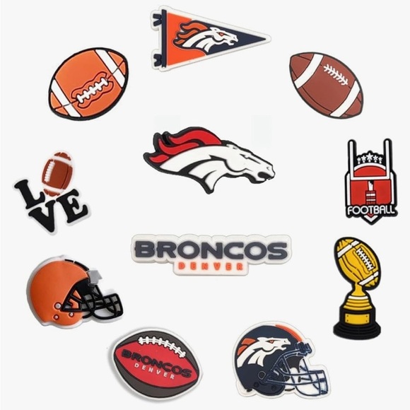 Football Shoe Decoration Charms Multi Pack Unisex-Adult Teens - 9 PC per Team - Picture 3 of 10